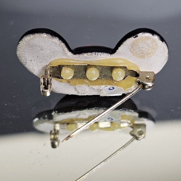 1950s Disney Mickey Mouse Club Ears Hat Pin Rare Must Have! USA RN Koch Inc VTG - Picture 4 of 6